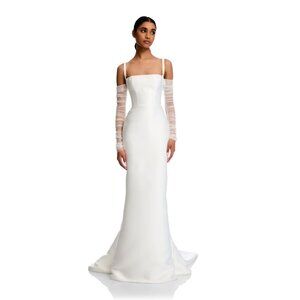 Kyha Arta Wedding Gown with Train & Ziva Sleeves
